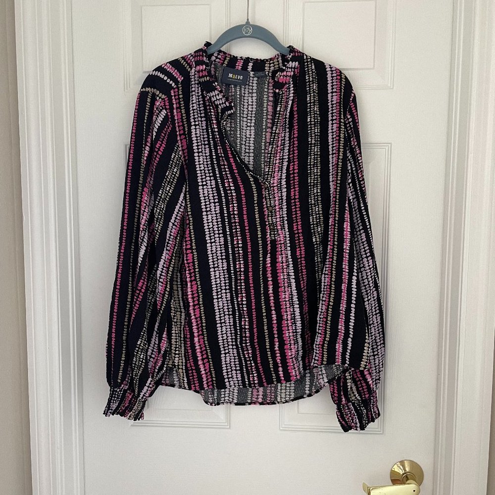 Maeve Multicolor Striped Blouse